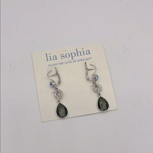 Lia Sophia Azure tear drop earrings